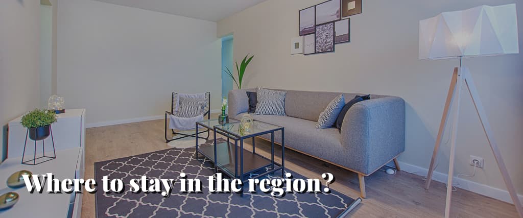 Where to stay in the region