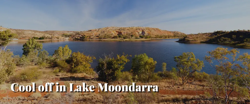 Cool off in Lake Moondarra