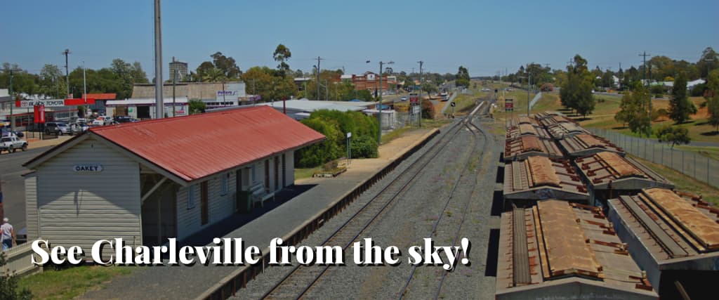 See Charleville from the sky!