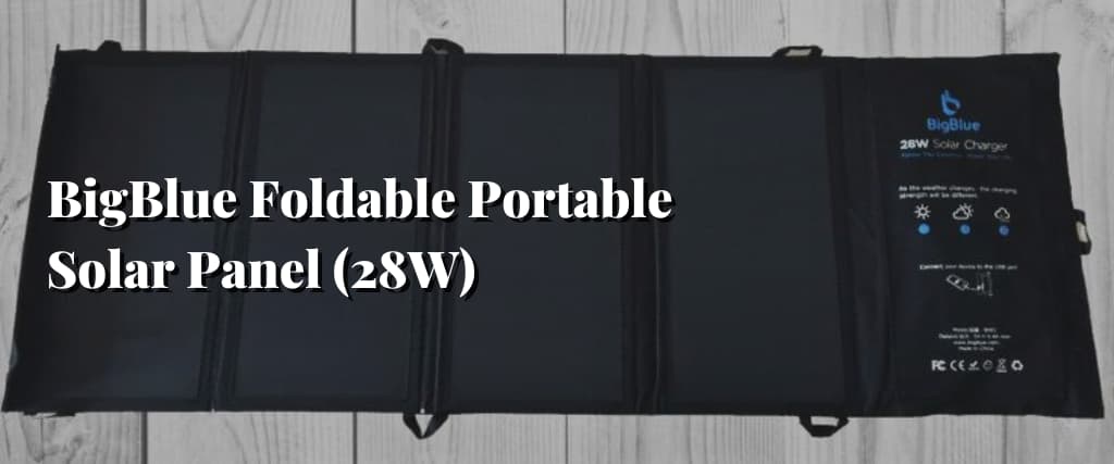 BigBlue Foldable Portable Solar Panel (28W)