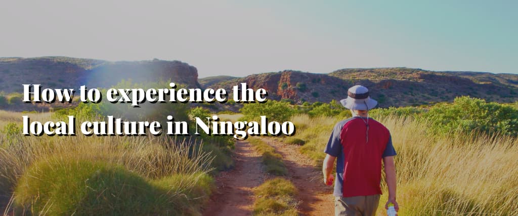 How to experience the local culture in Ningaloo