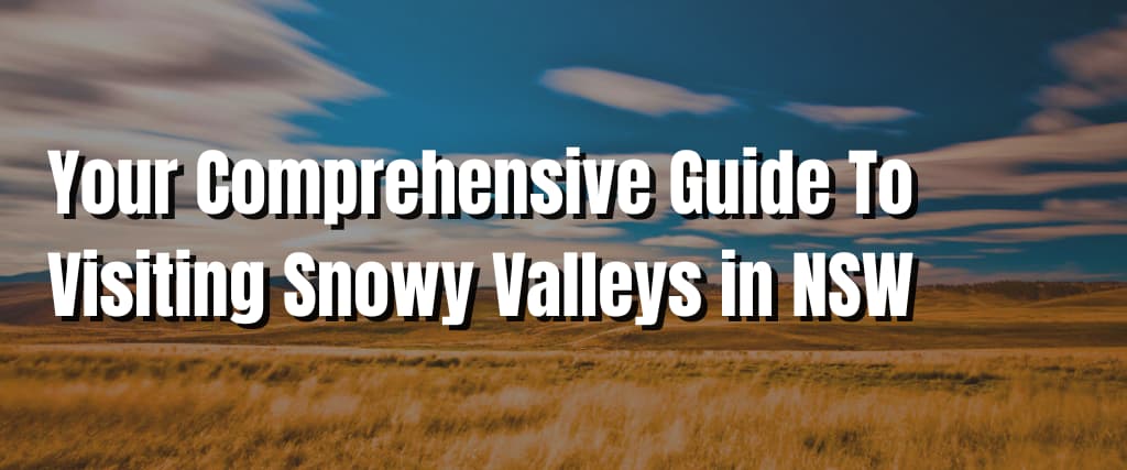 Your Comprehensive Guide To Visiting Snowy Valleys in NSW