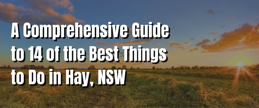 A Comprehensive Guide to 14 of the Best Things to Do in Hay, NSW